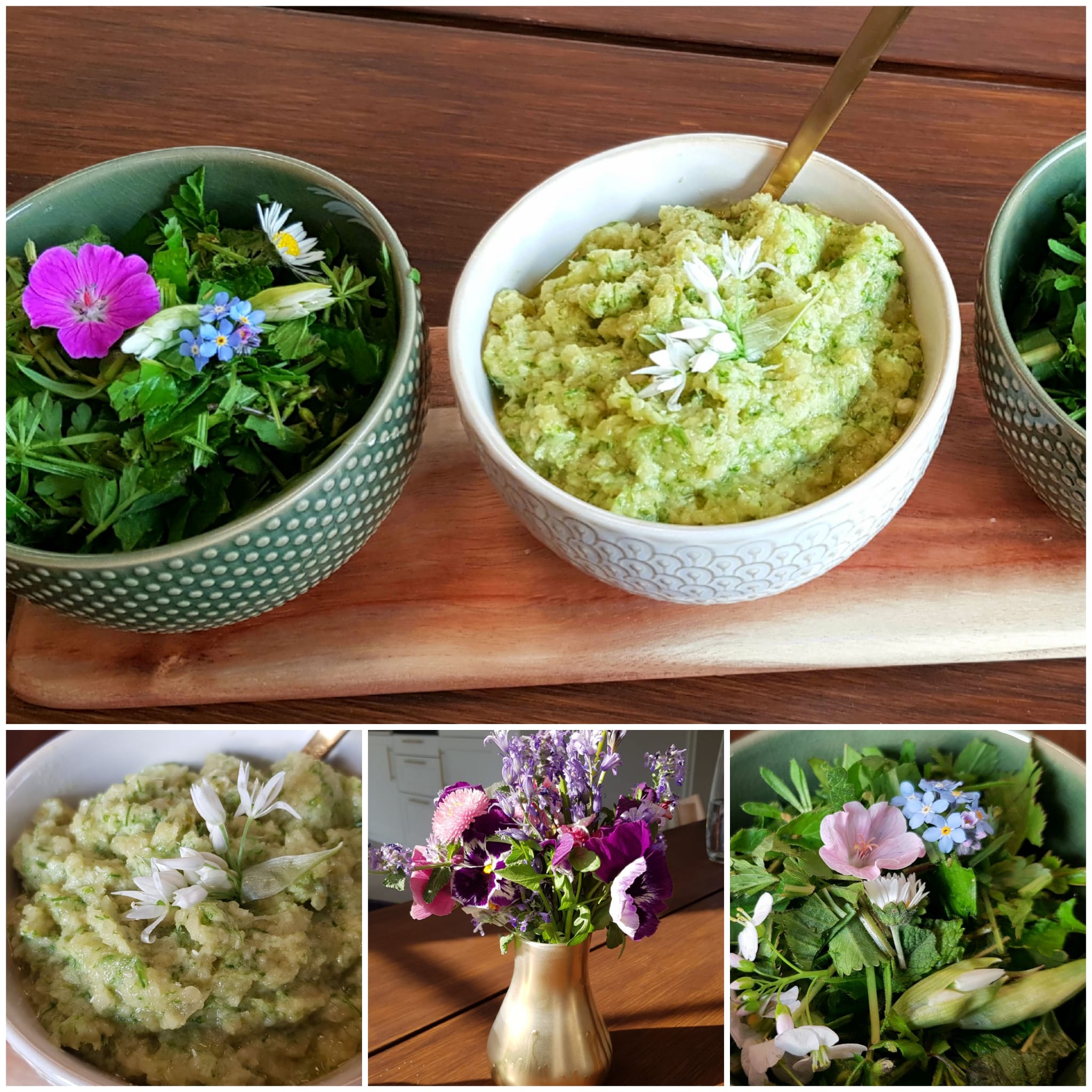 Wildkräuter Frühling Collage